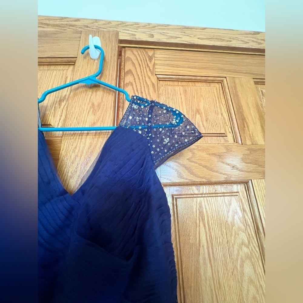 JJ's House - Elegant & Formal Navy Blue Hi Low Dress - Picture 8 of 15